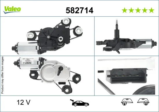 Wischermotor 12 V hinten VALEO 582714 Bild Wischermotor 12 V hinten VALEO 582714