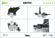Wischermotor 12 V VALEO 582741