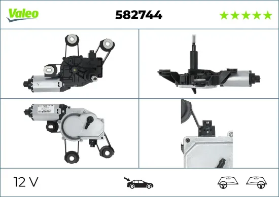 Wischermotor 12 V hinten VALEO 582744 Bild Wischermotor 12 V hinten VALEO 582744