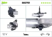 Wischermotor 12 V hinten rechts VALEO 582751