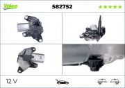 Wischermotor 12 V hinten links VALEO 582752
