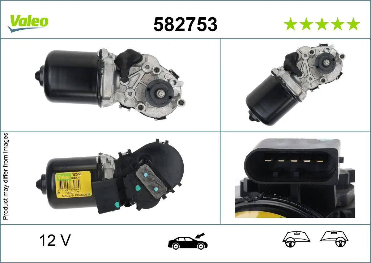 Wischermotor 12 V vorne VALEO 582753