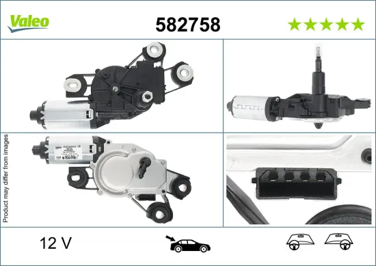Wischermotor 12 V hinten VALEO 582758 Bild Wischermotor 12 V hinten VALEO 582758