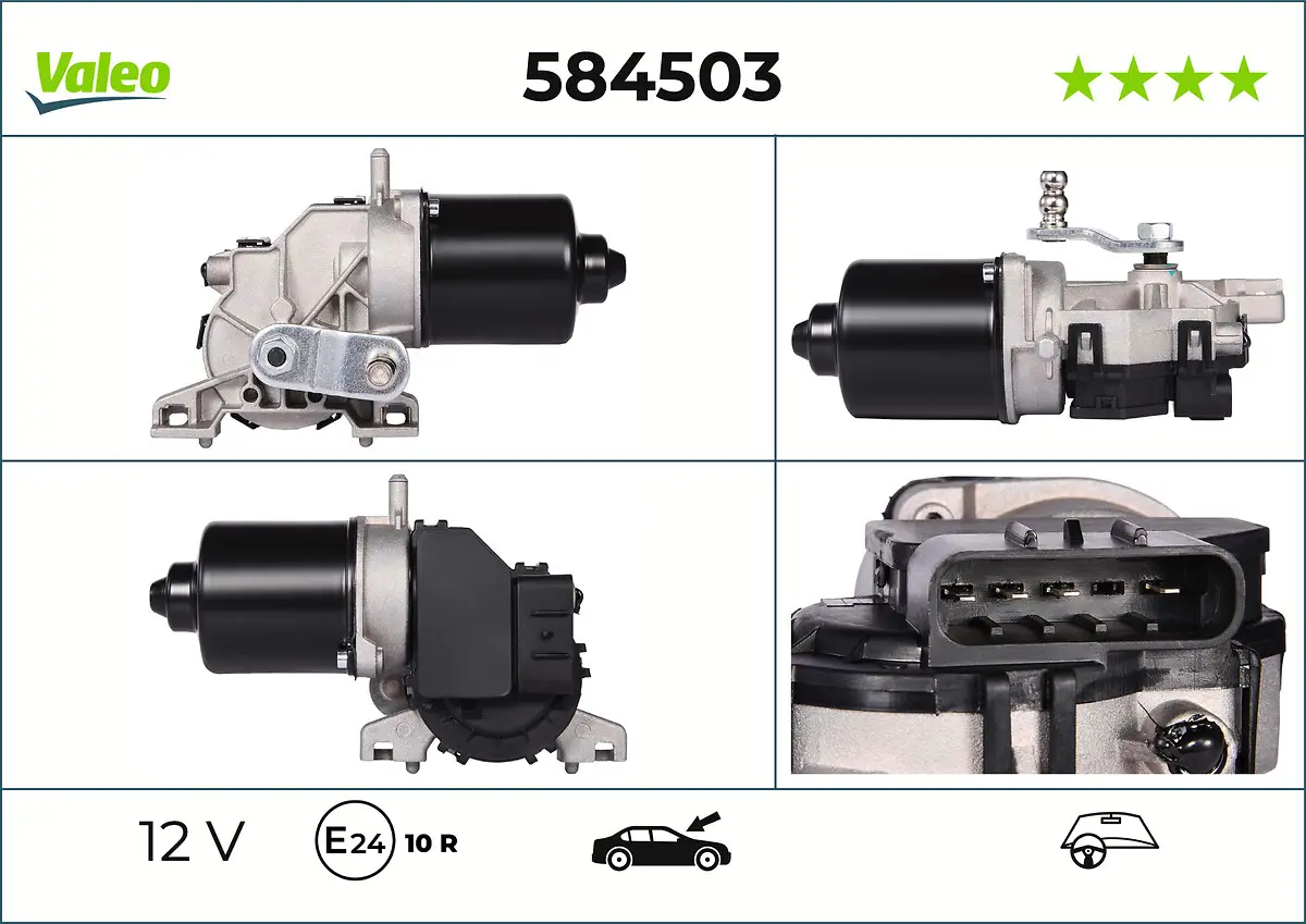 Wischermotor 12 V vorne VALEO 584503