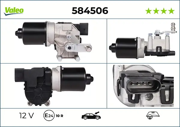Wischermotor 12 V vorne VALEO 584506