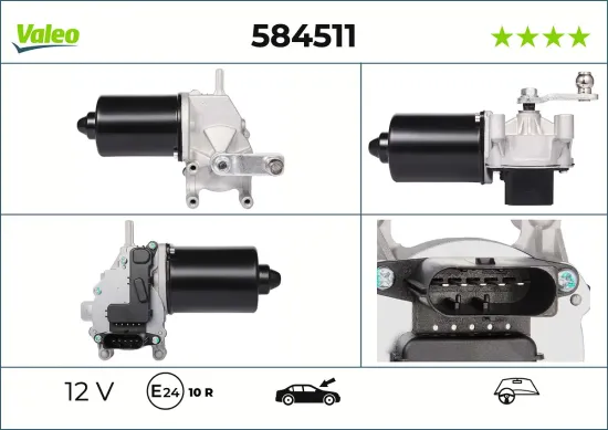 Wischermotor 12 V vorne VALEO 584511 Bild Wischermotor 12 V vorne VALEO 584511