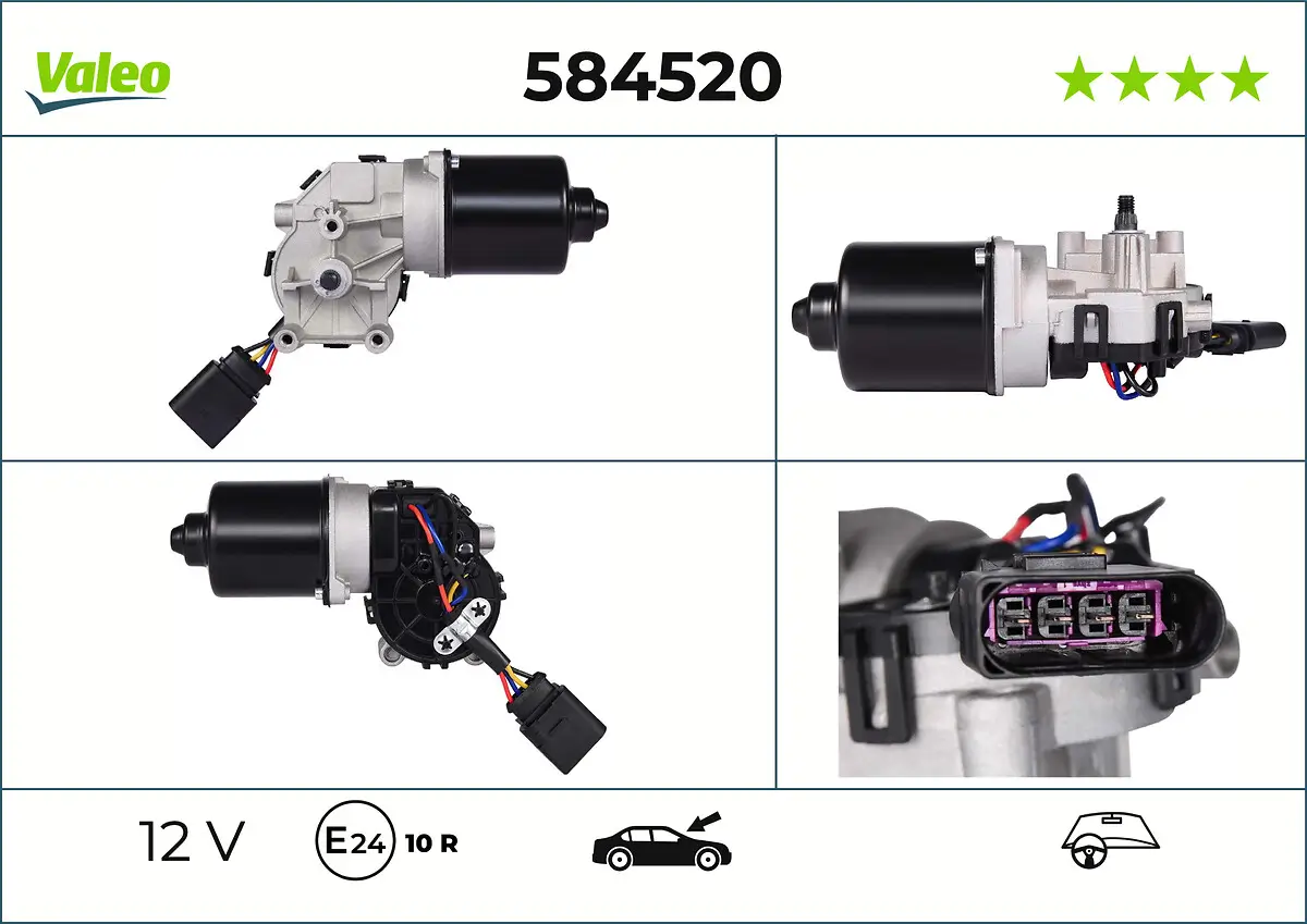 Wischermotor 12 V vorne VALEO 584520
