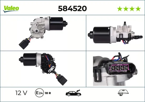 Wischermotor 12 V vorne VALEO 584520 Bild Wischermotor 12 V vorne VALEO 584520