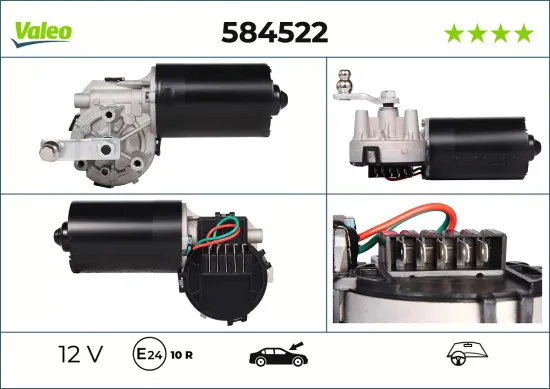 Wischermotor 12 V vorne VALEO 584522 Bild Wischermotor 12 V vorne VALEO 584522