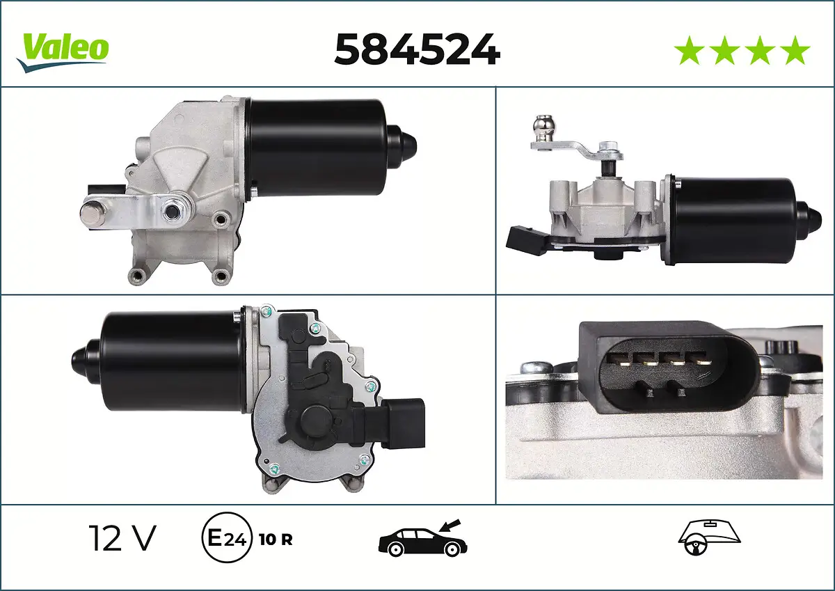 Wischermotor 12 V vorne VALEO 584524