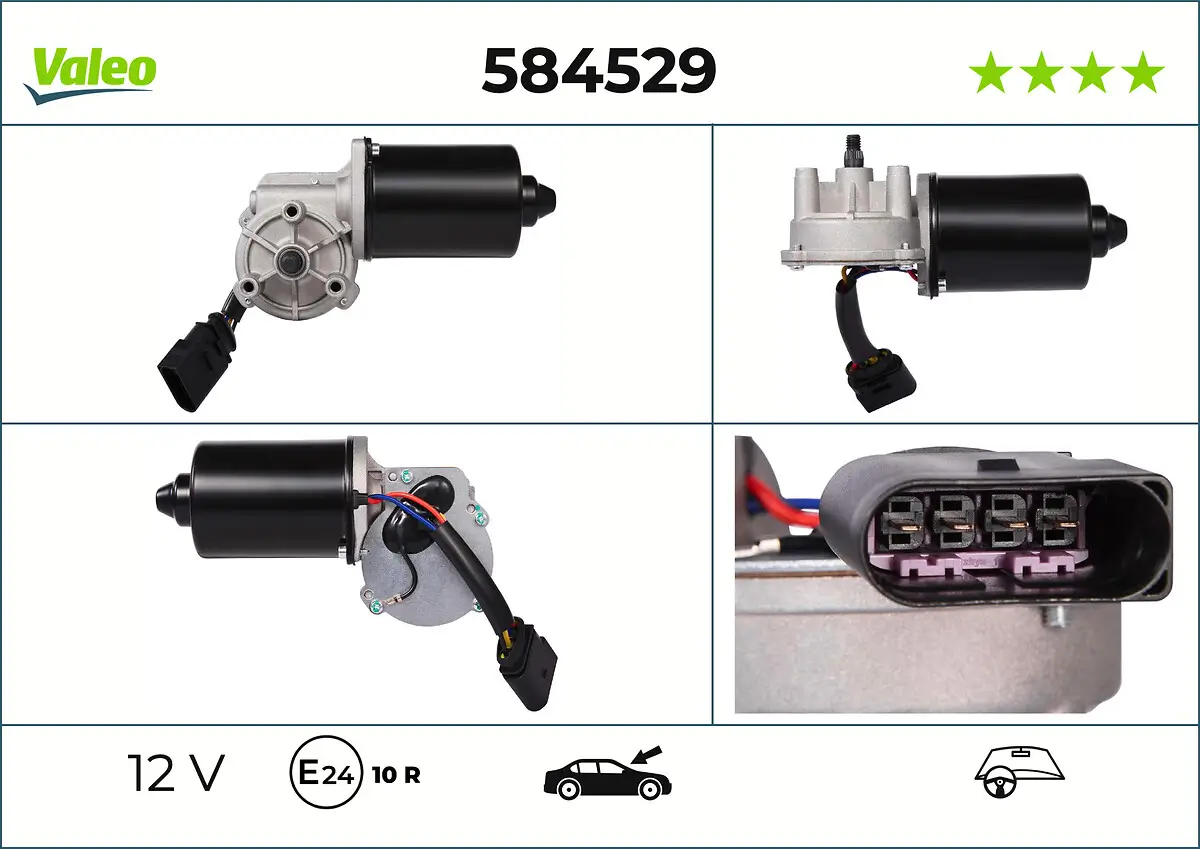 Wischermotor 12 V vorne VALEO 584529