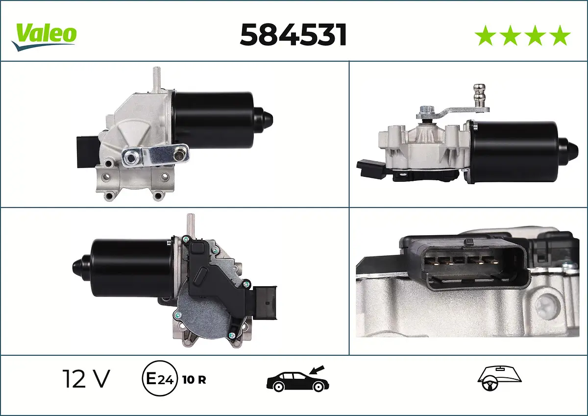 Wischermotor 12 V vorne VALEO 584531