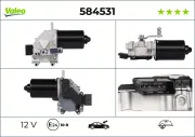 Wischermotor 12 V vorne VALEO 584531