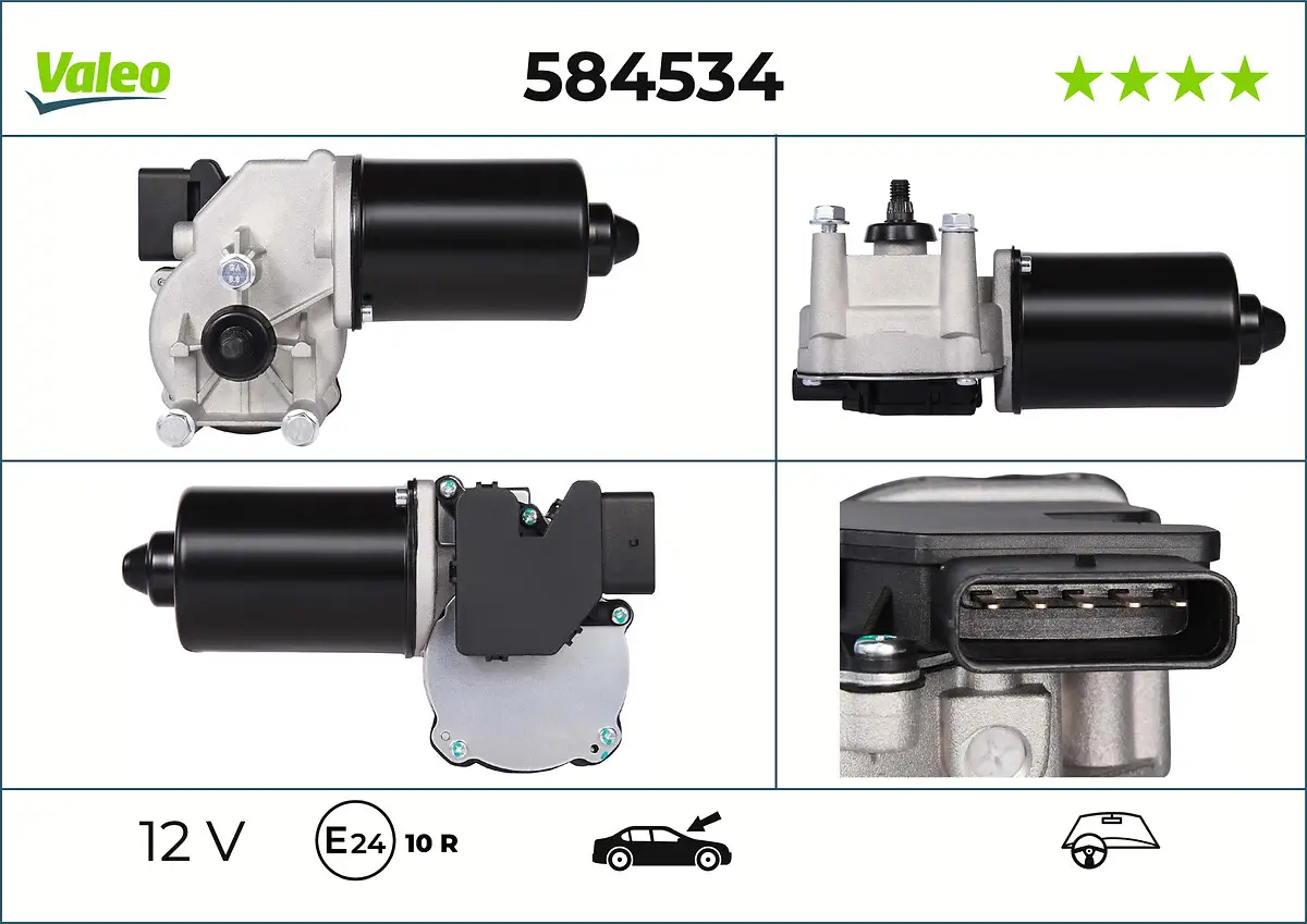 Wischermotor 12 V vorne VALEO 584534