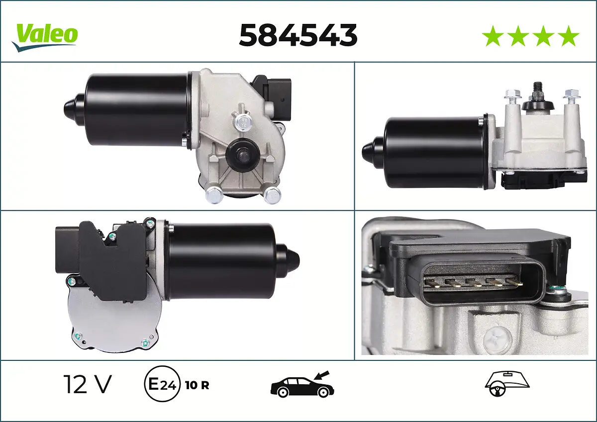 Wischermotor 12 V vorne VALEO 584543