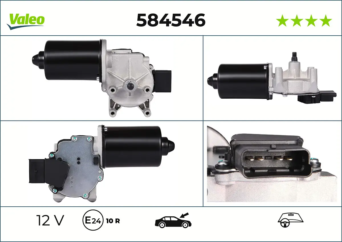 Wischermotor 12 V vorne VALEO 584546
