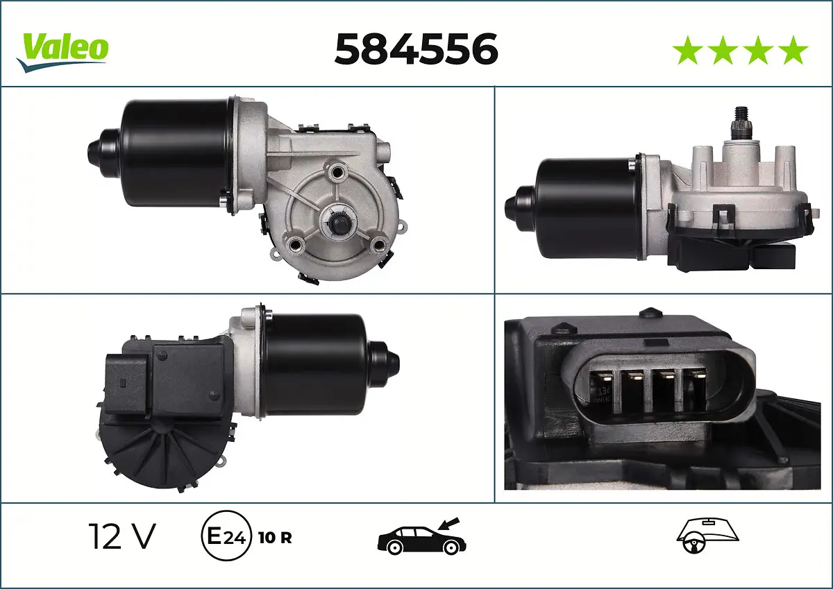Wischermotor 12 V vorne VALEO 584556