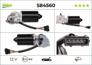 Wischermotor 12 V vorne VALEO 584560