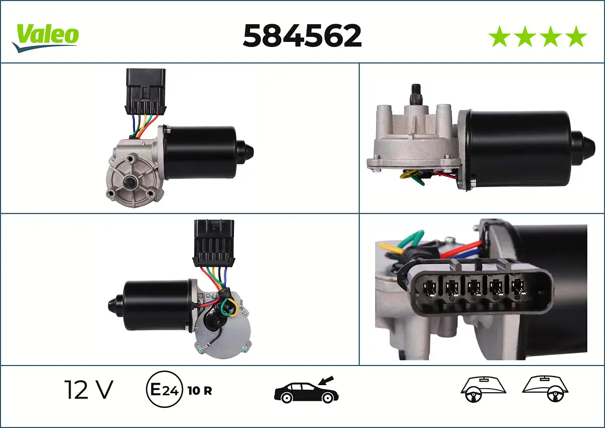 Wischermotor 12 V vorne VALEO 584562