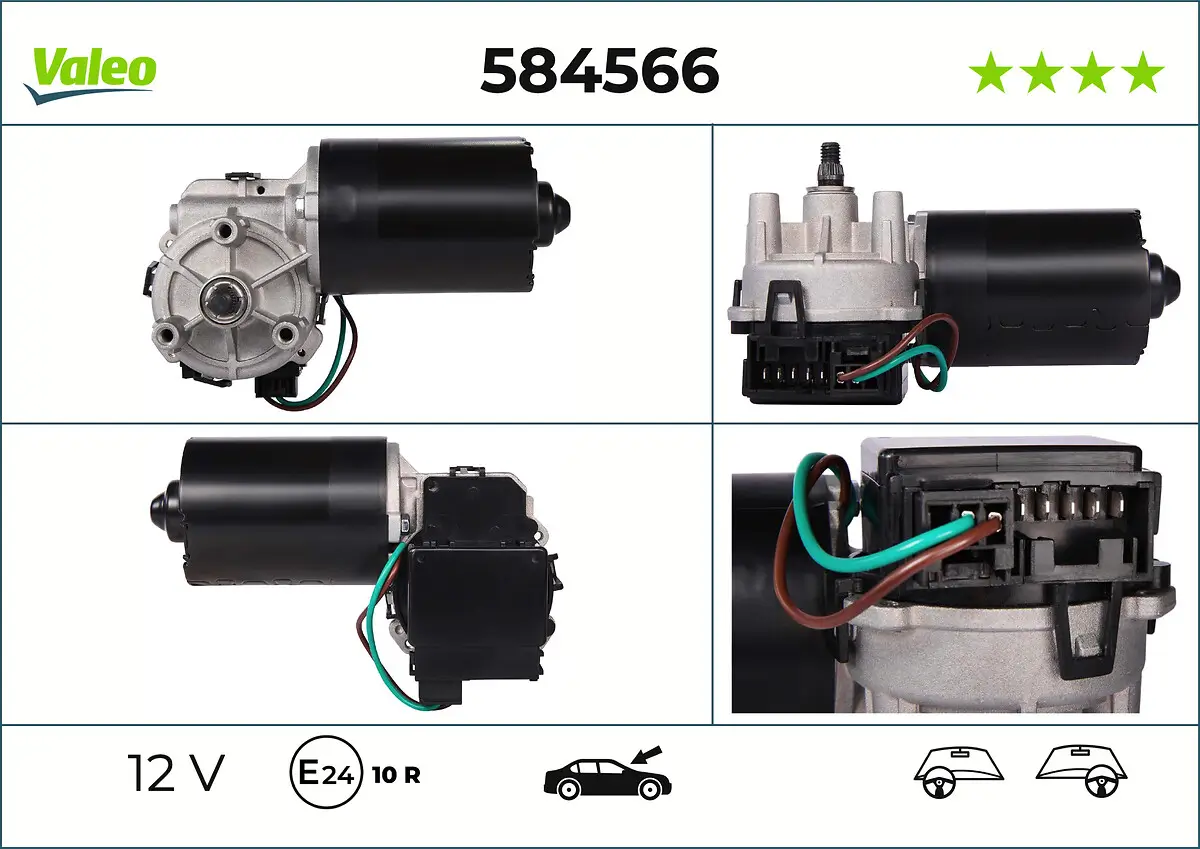Wischermotor 12 V vorne VALEO 584566