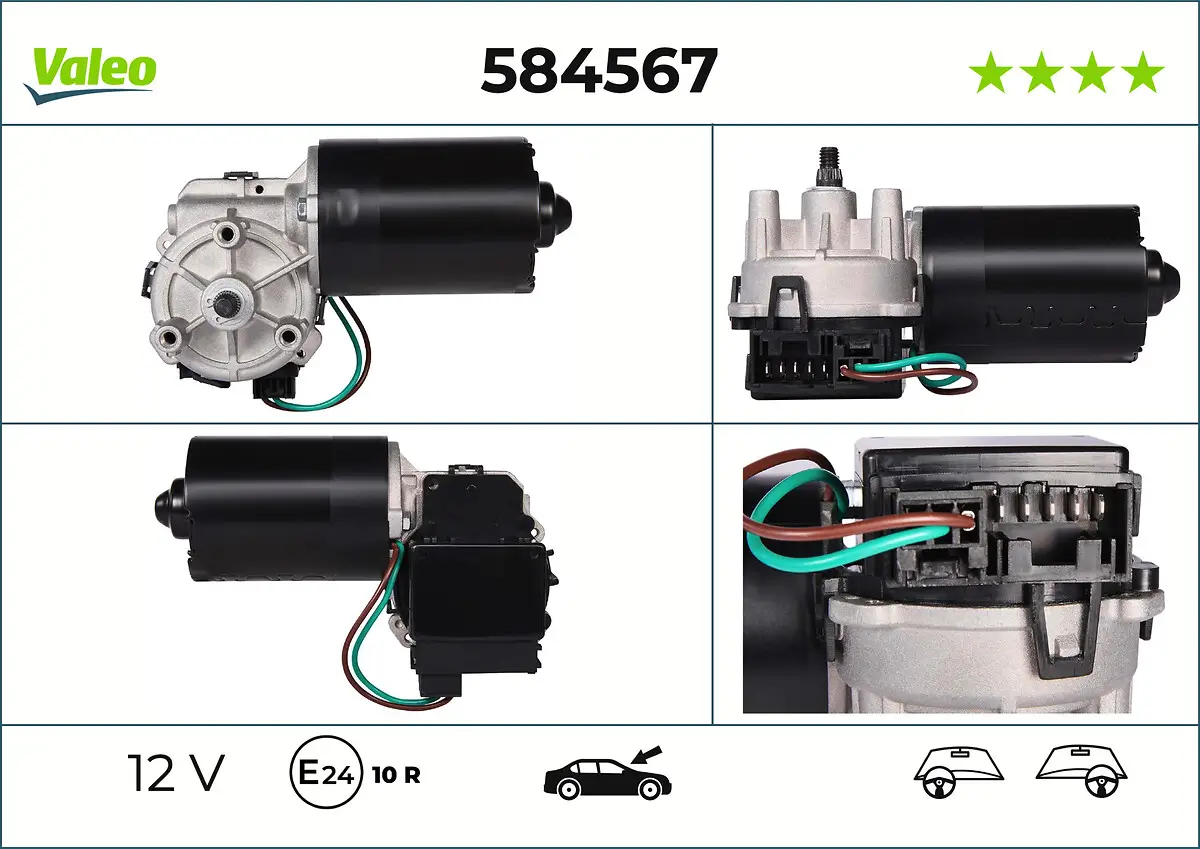 Wischermotor 12 V vorne VALEO 584567
