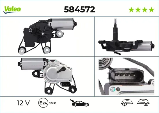 Wischermotor 12 V hinten VALEO 584572 Bild Wischermotor 12 V hinten VALEO 584572