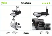 Wischermotor 12 V hinten VALEO 584574