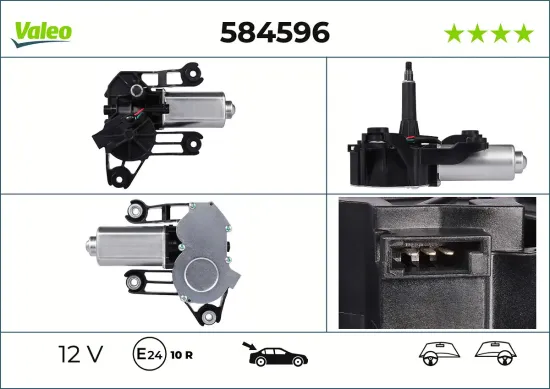 Wischermotor 12 V hinten VALEO 584596 Bild Wischermotor 12 V hinten VALEO 584596