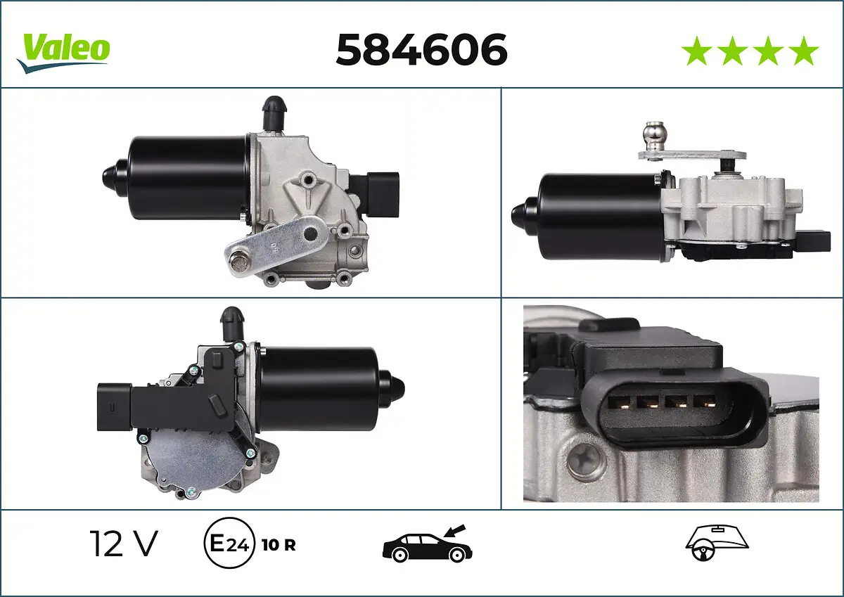Wischermotor 12 V vorne VALEO 584606