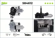 Wischermotor 12 V hinten VALEO 584612