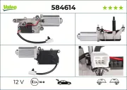 Wischermotor 12 V hinten VALEO 584614