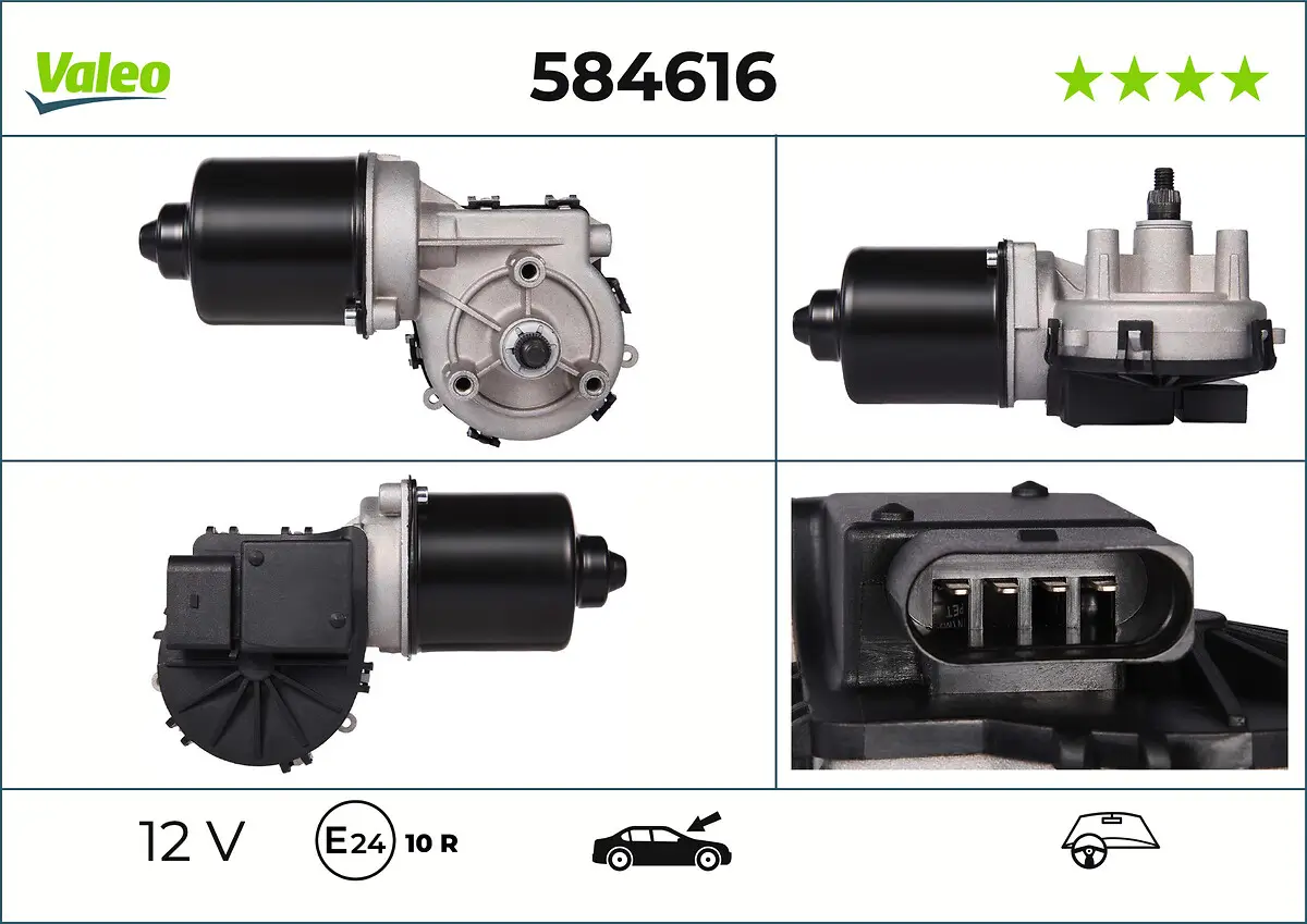 Wischermotor 12 V vorne VALEO 584616