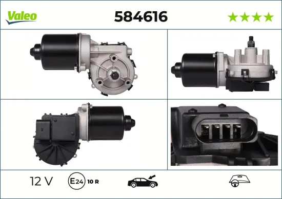 Wischermotor 12 V vorne VALEO 584616 Bild Wischermotor 12 V vorne VALEO 584616