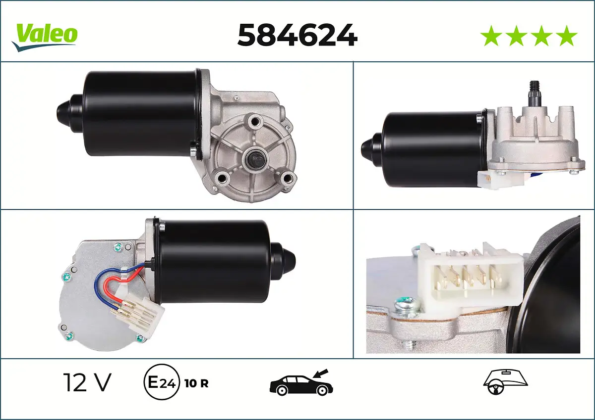 Wischermotor 12 V vorne VALEO 584624