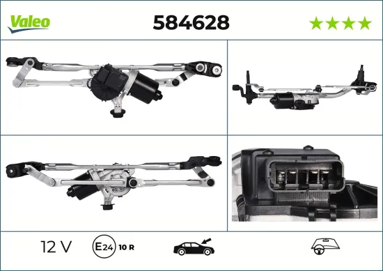 Scheibenreinigungsanlage 12 V vorne VALEO 584628 Bild Scheibenreinigungsanlage 12 V vorne VALEO 584628