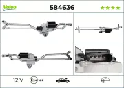 Scheibenreinigungsanlage 12 V vorne VALEO 584636