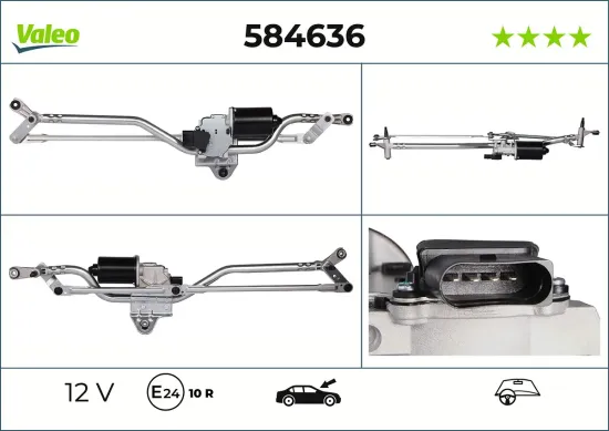 Scheibenreinigungsanlage 12 V vorne VALEO 584636 Bild Scheibenreinigungsanlage 12 V vorne VALEO 584636