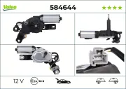 Wischermotor 12 V hinten VALEO 584644