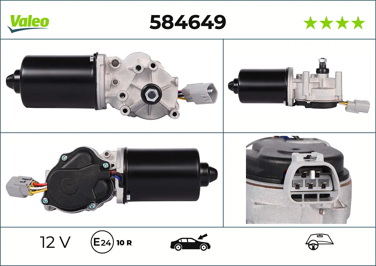 Wischermotor 12 V vorne VALEO 584649