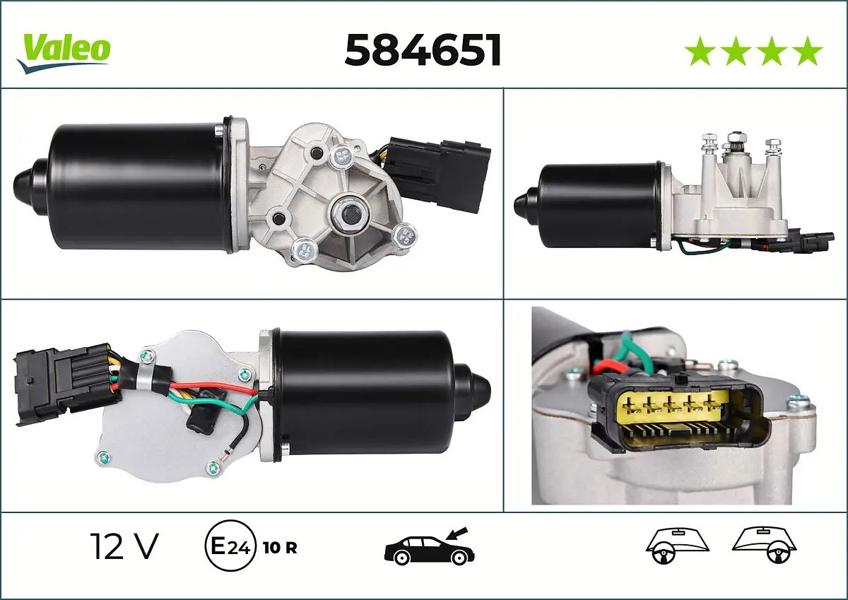 Wischermotor 12 V vorne VALEO 584651
