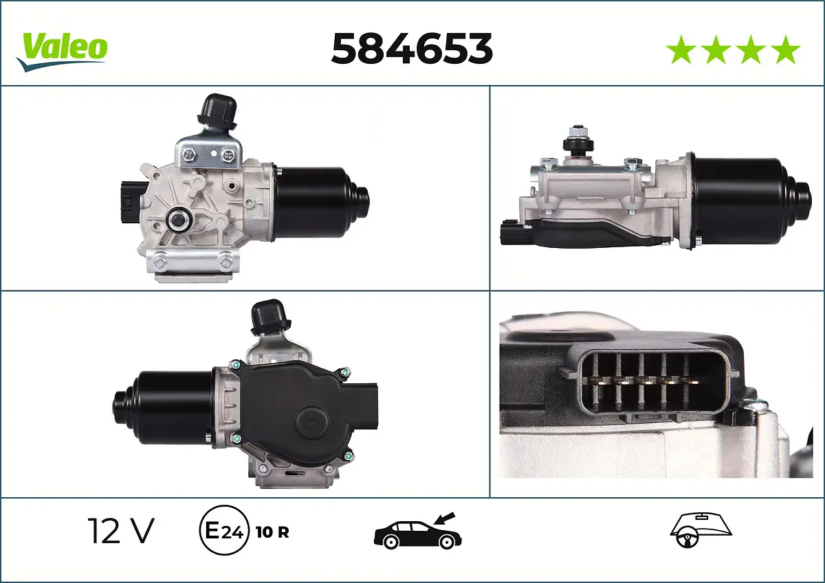 Wischermotor 12 V vorne VALEO 584653