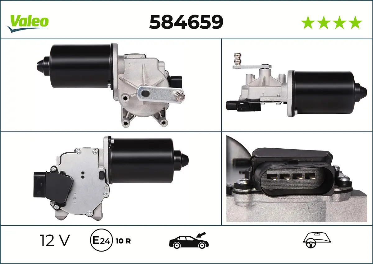 Wischermotor 12 V vorne VALEO 584659