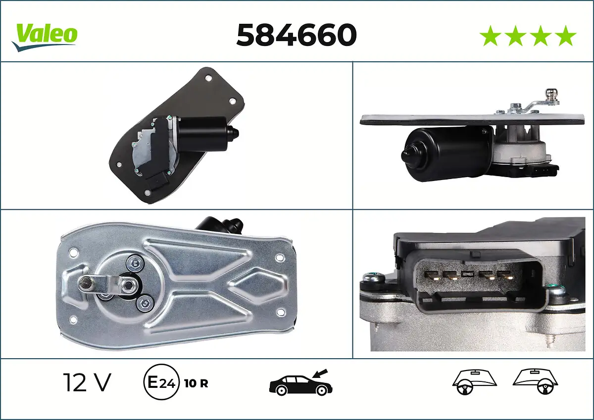 Wischermotor 12 V vorne VALEO 584660