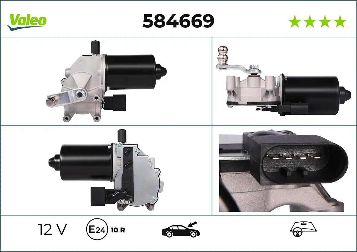 Wischermotor 12 V vorne VALEO 584669
