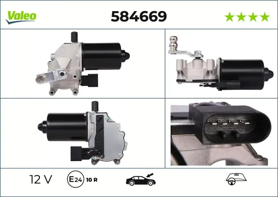 Wischermotor 12 V vorne VALEO 584669 Bild Wischermotor 12 V vorne VALEO 584669