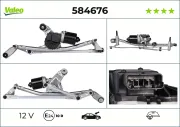 Wischermotor 12 V vorne VALEO 584676
