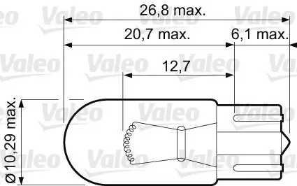 Glühlampe, Blinkleuchte 12 V 5 W WY5W VALEO 032213 Bild Glühlampe, Blinkleuchte 12 V 5 W WY5W VALEO 032213