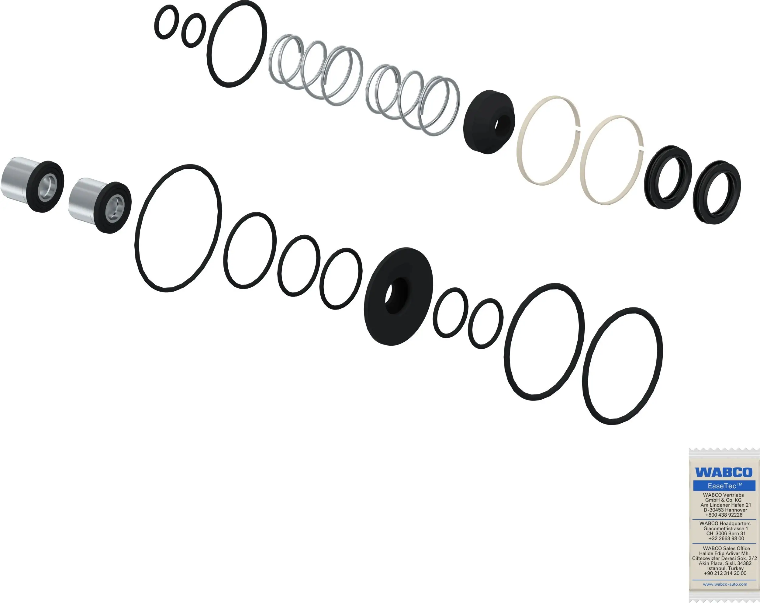 Reparatursatz, Bremsventil-Betriebsbremse WABCO 4613159052