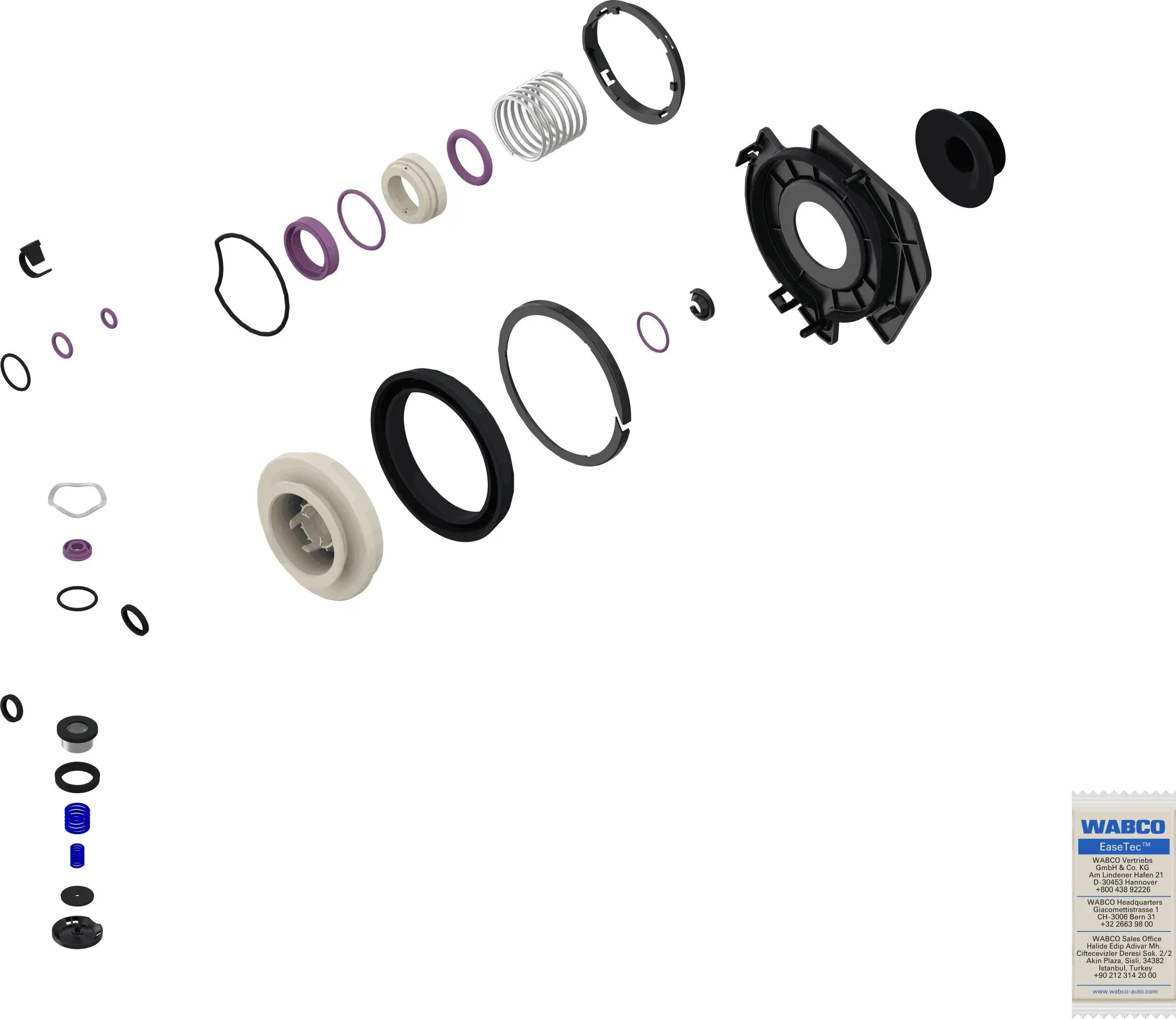 Reparatursatz, Schaltgetriebe WABCO 9700519742