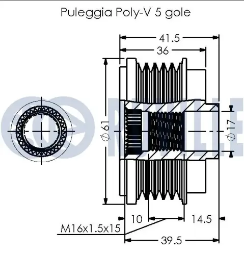 Generatorfreilauf RUVILLE 542526 Bild Generatorfreilauf RUVILLE 542526